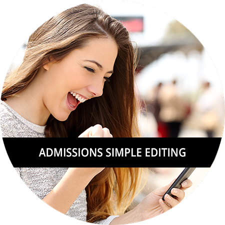 Admissions: Simple Editing